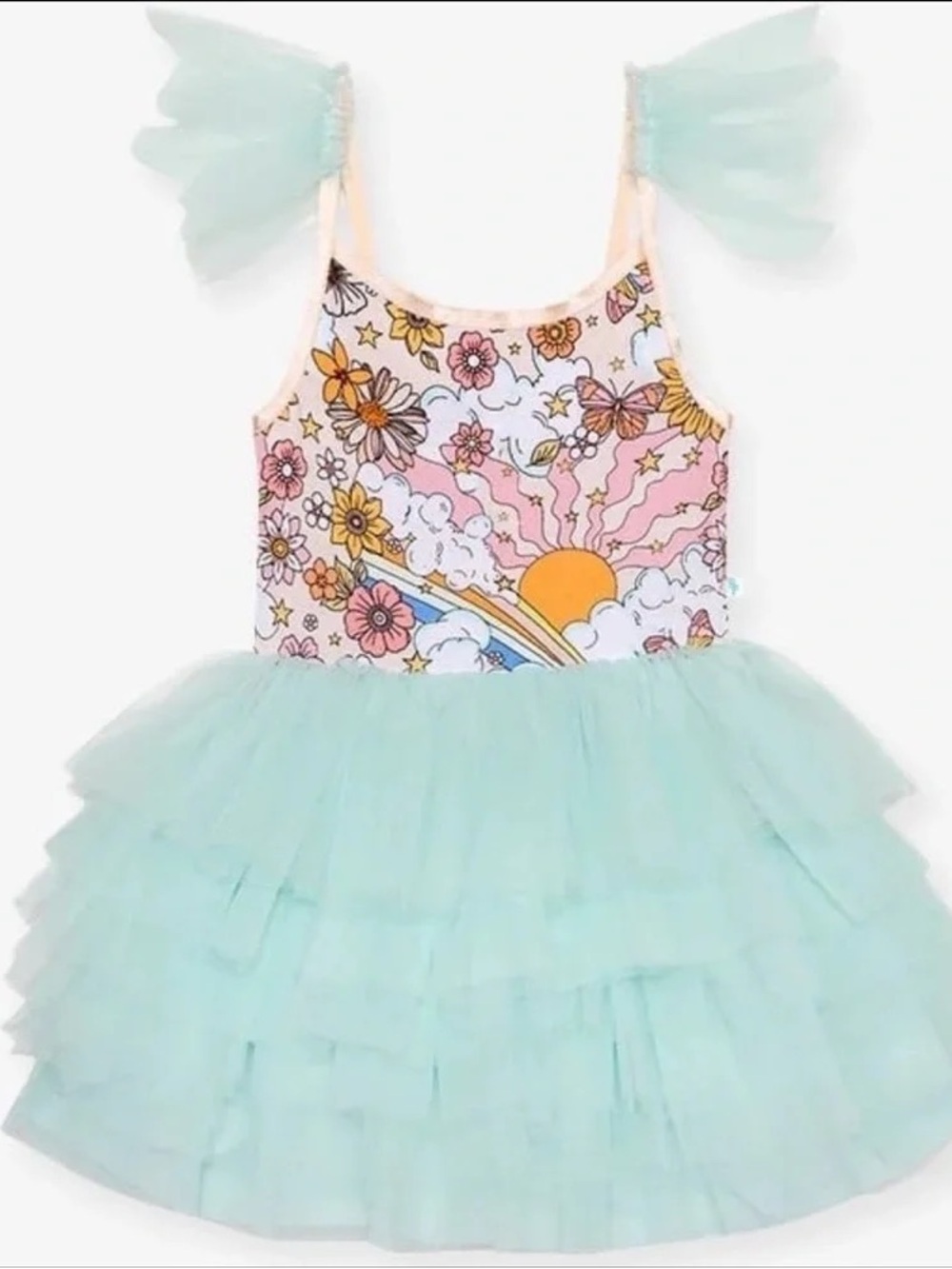 Posh Peanut Dolly Bamboo Smocked Tulle Dress 2t